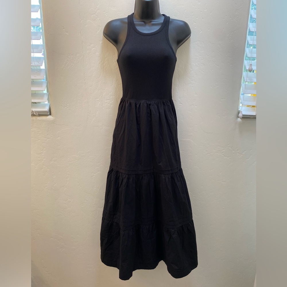 J. Crew Vintage high-neck cutaway tank poplin dress size XXS - Picture 3 of 11